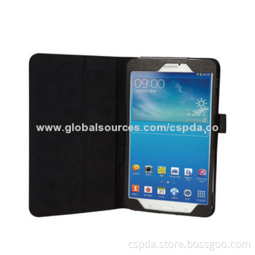 PU Back Stand Cases for Samsung Galaxy Tab 4 7.0, OEM Orders Welcomed